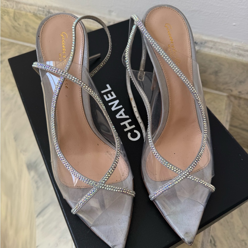 Gianvito Rossi Crystelle 105mm sandals